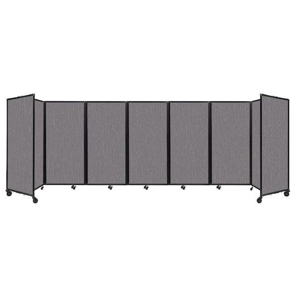 Room Divider 360 Folding Portable Partition 19'6" x 6' Slate Fabric
